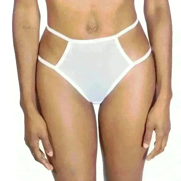 Cut Out Sheer Mesh Panties Teja  by Less Is Amor - Picture 1 of 3